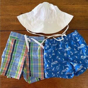 Janie & Jack Boys Bathing suit Set 3-6mos